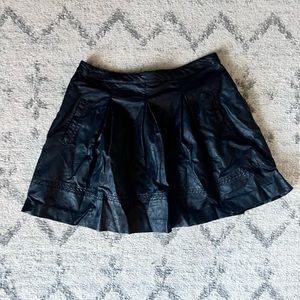 Black Faux Leather Skirt - Forever 21